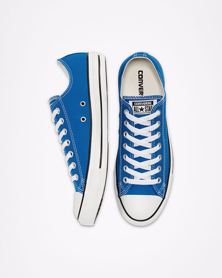 Women's Converse Chuck Taylor All Star Seasonal Color Low Top Shoes Blue | AU 4EC03I